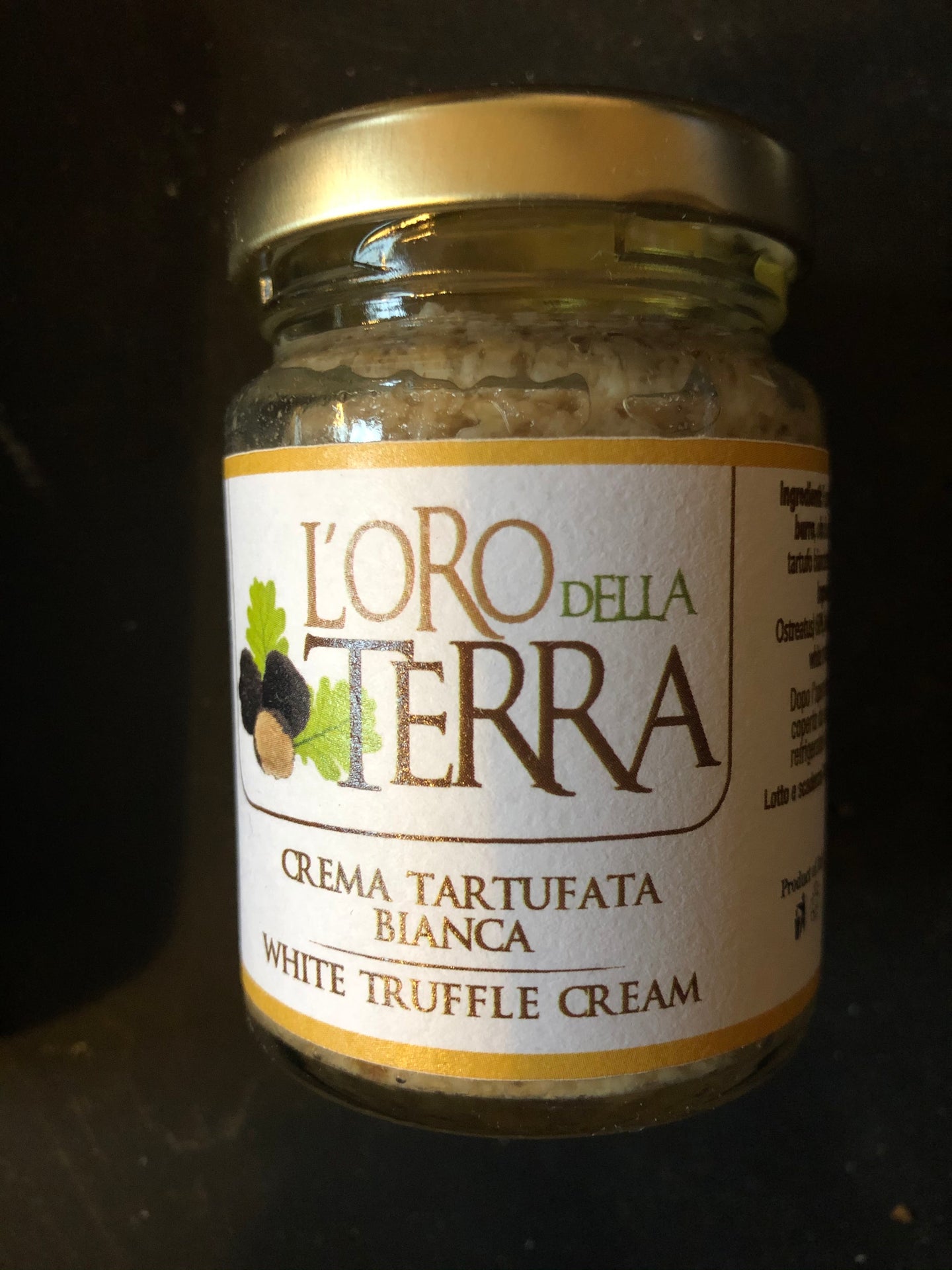 Vit tryffelkräm med ostronskivling 80 g, Abruzzo