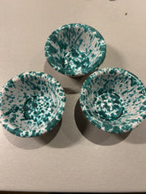 Skål Piccola Giorgio 9 cm vit/mörkt turkos