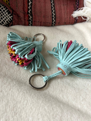 Ortigia Nyckelring Pompom Celeste med tofs Nu HALVA PRISET!