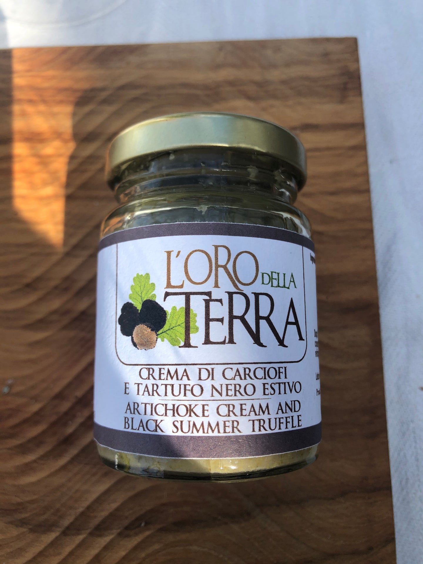 Tryffelkräm med kronärtskocka i olivolja, 80 g