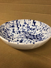 Skål Giuseppe 26 cm vit med blå stänk