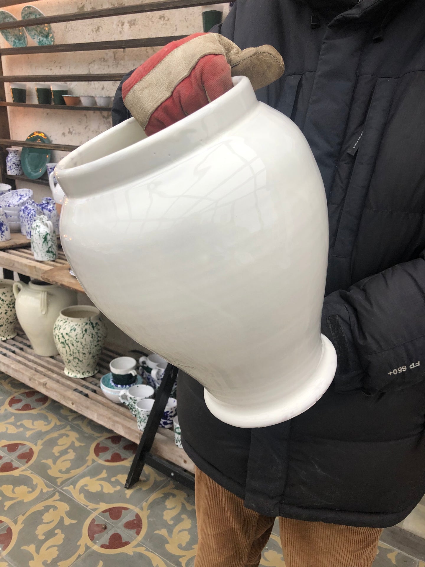 KE Vas Bianco Giuseppe ca 30 cm hög