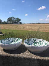 KE Pastaskål Giuseppe vit/pinjegrön