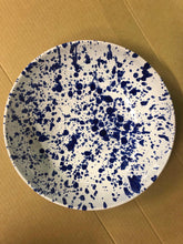 Skål Giuseppe 26 cm vit med blå stänk