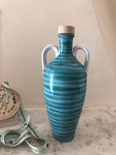 Petrizzelli blårandig keramikflaska | kallpressad olivolja Coratina i   | Skörd 2022